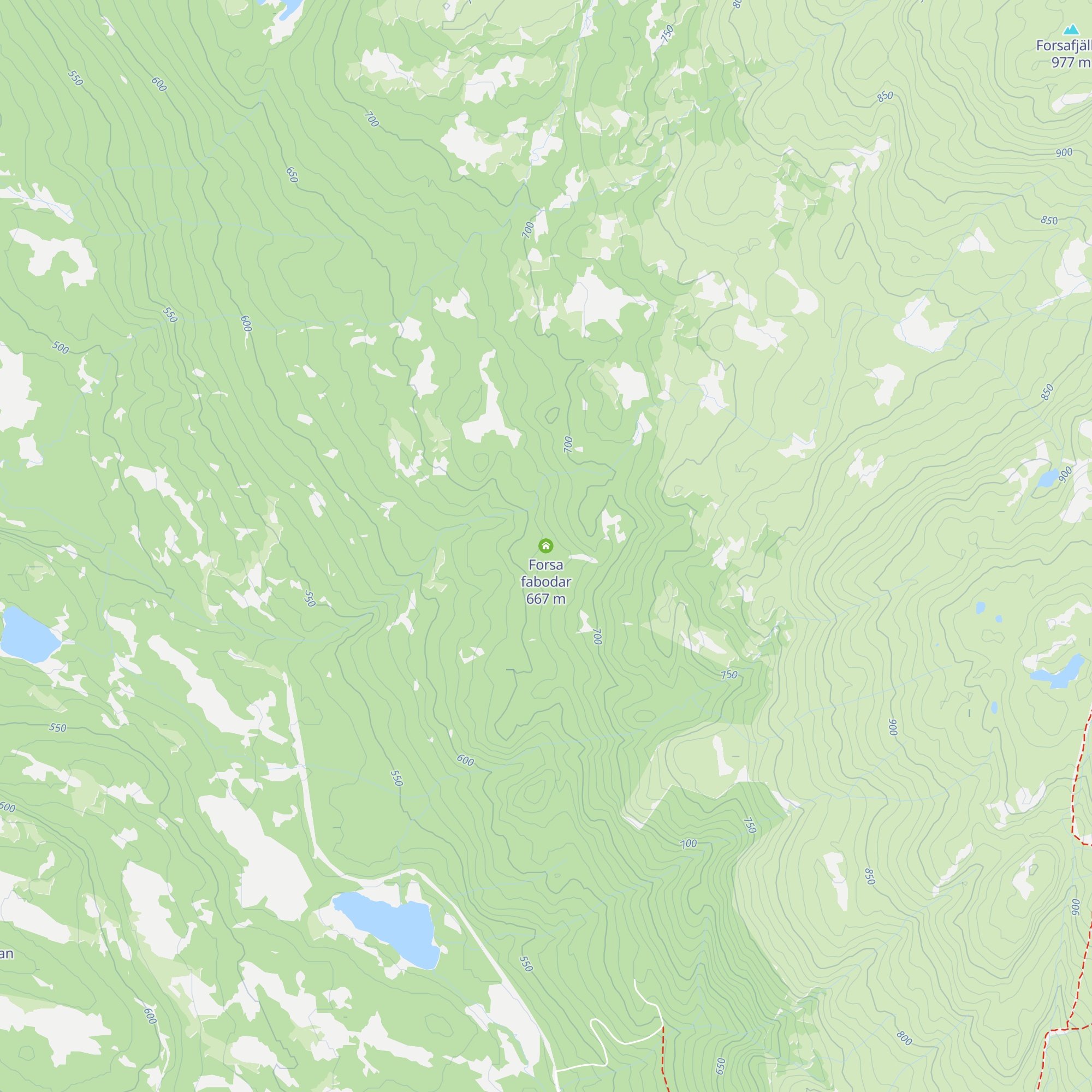 Forsa fabodar map