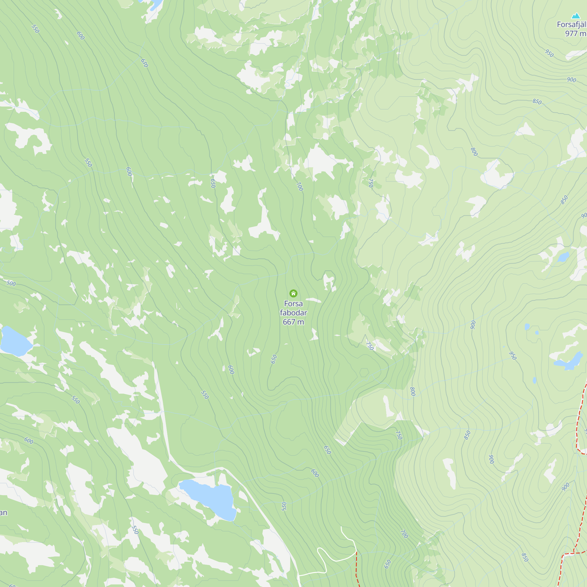 Forsa fabodar map