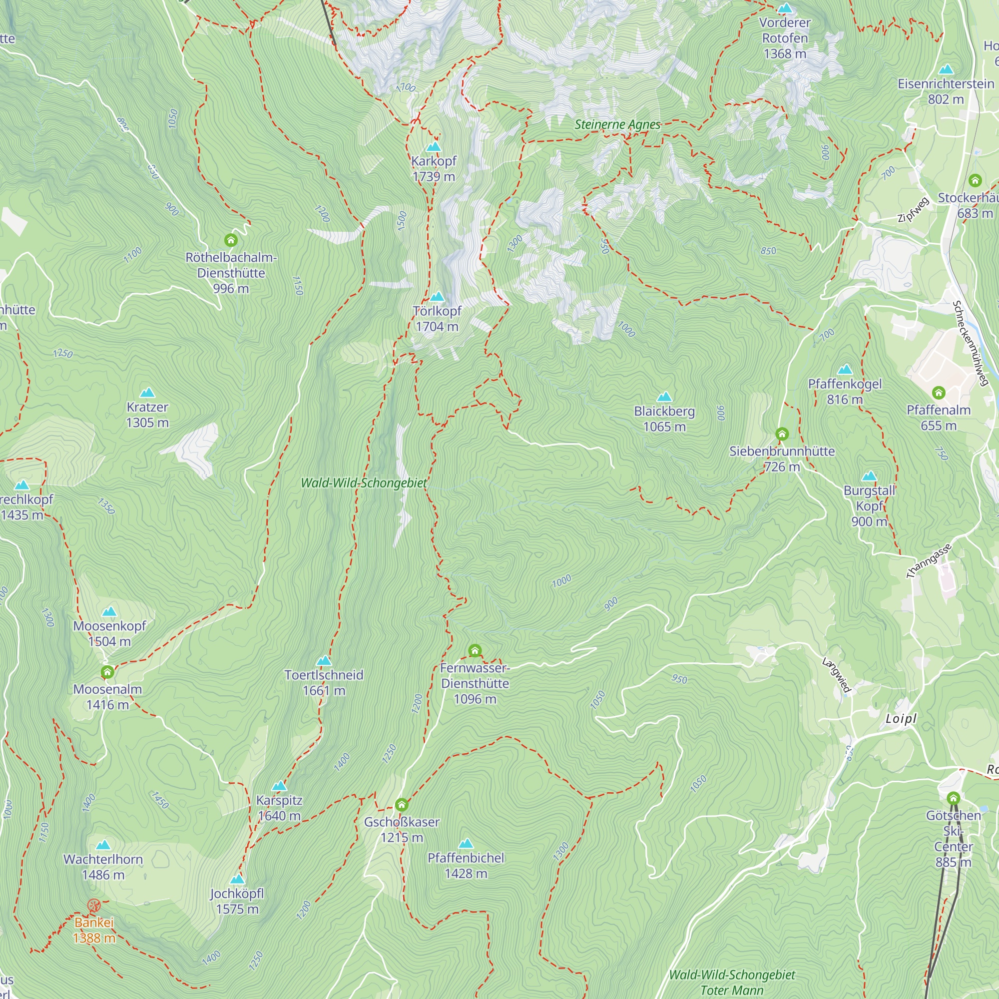 Kot-Alm map