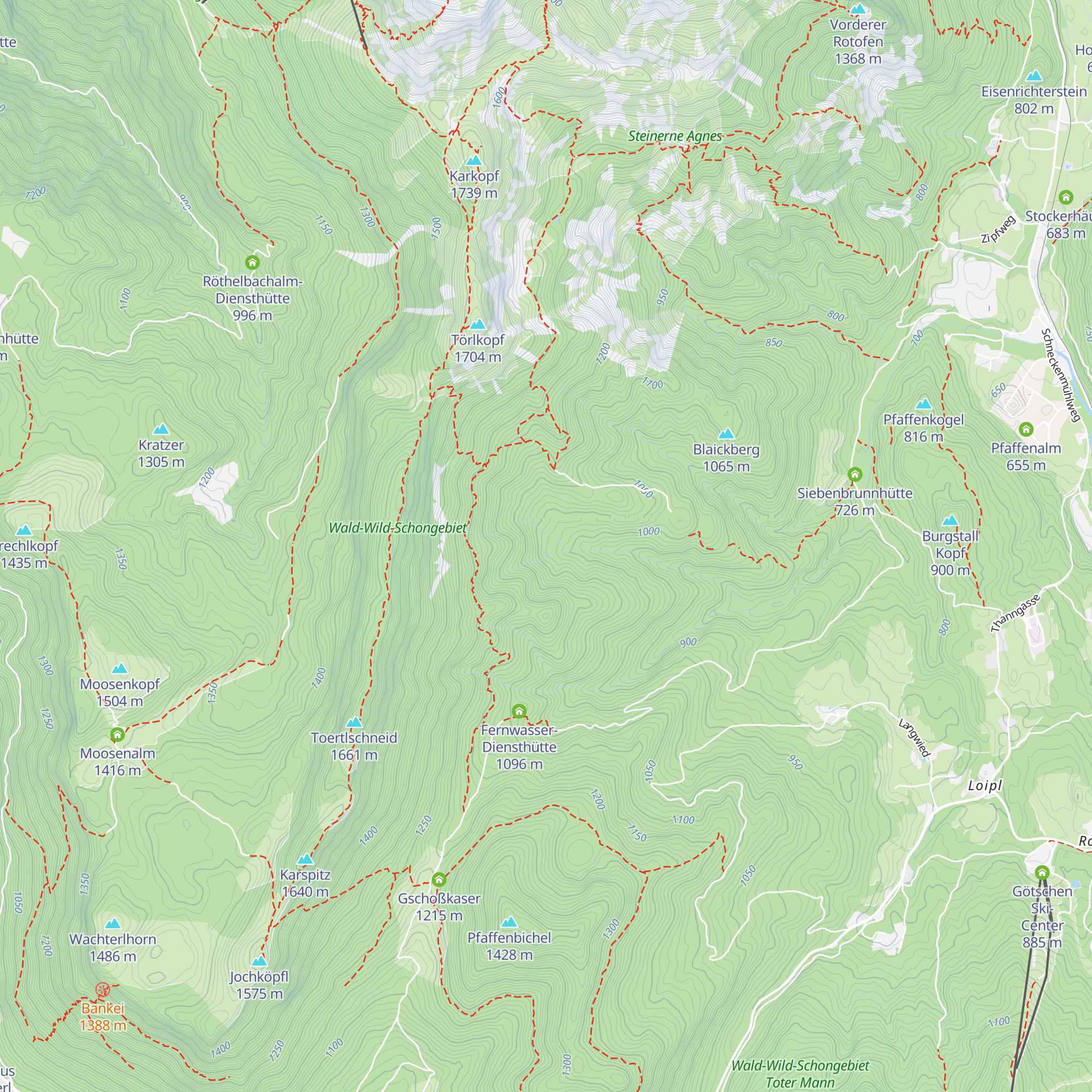 Kot-Alm map