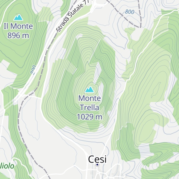 Map of Monte Trella
