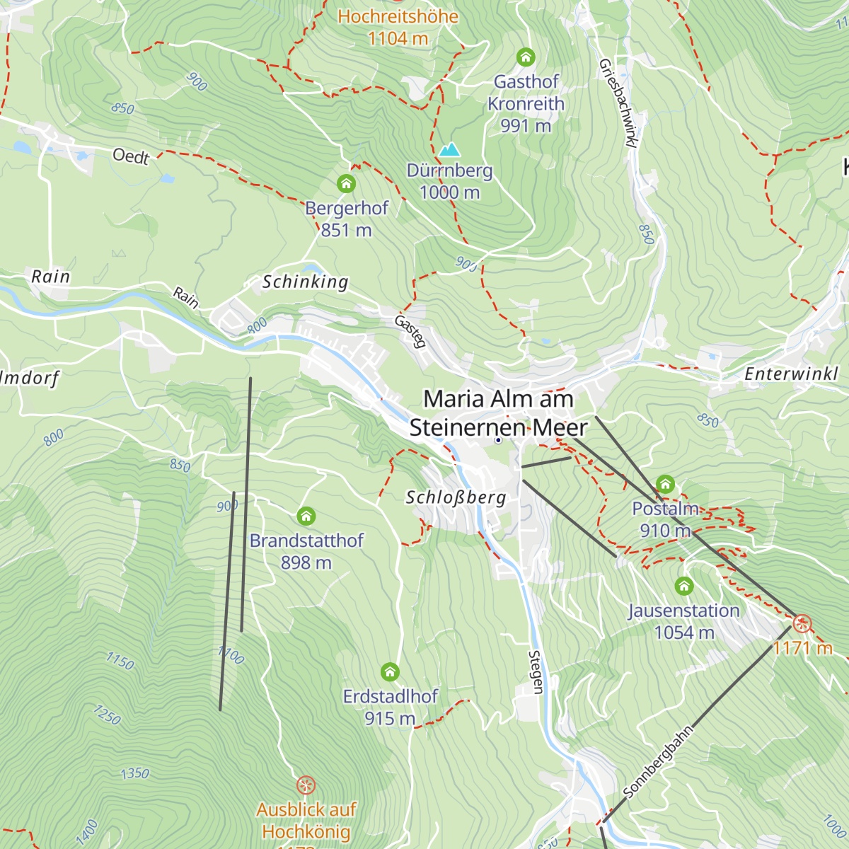 Feuerwehr Maria Alm map