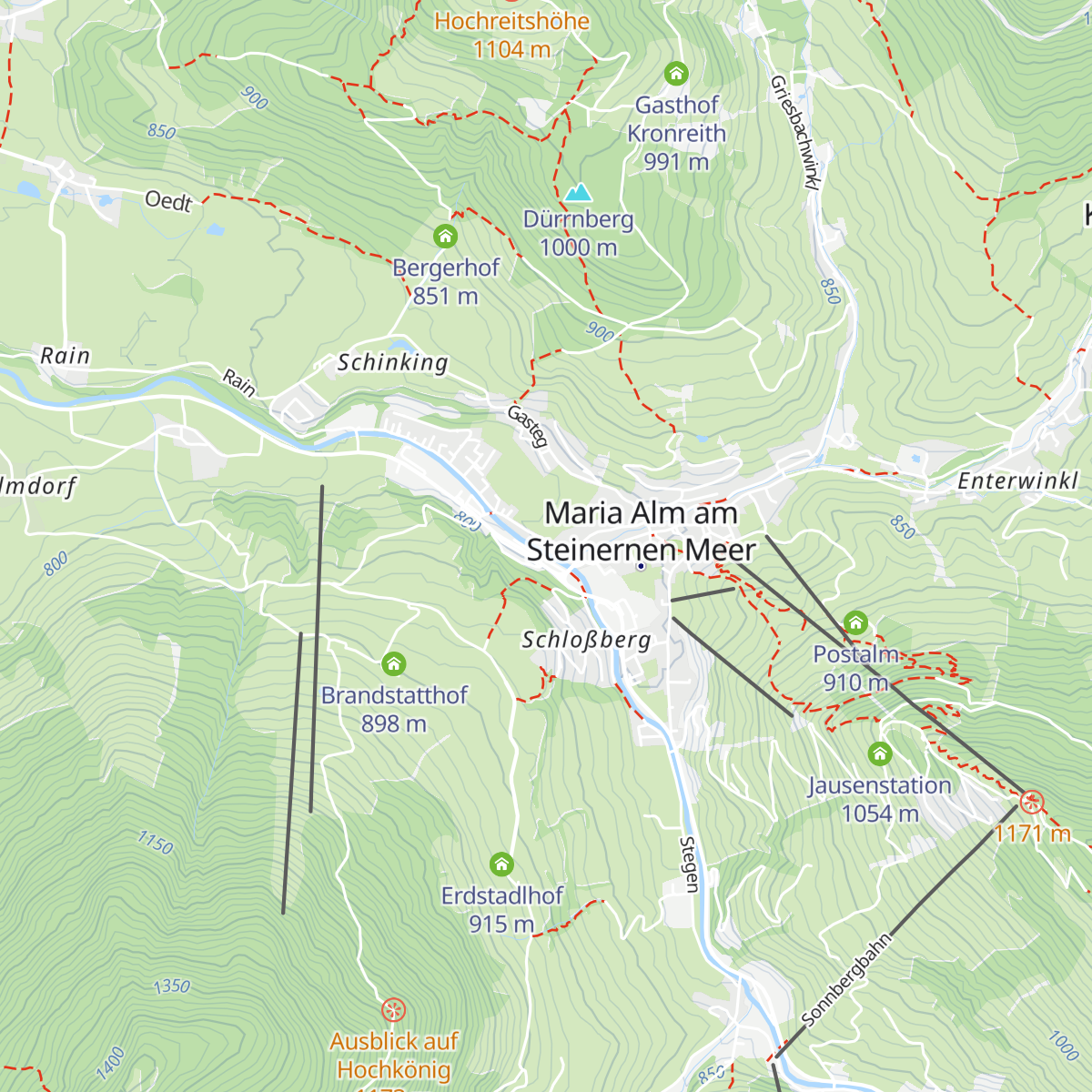 Feuerwehr Maria Alm map