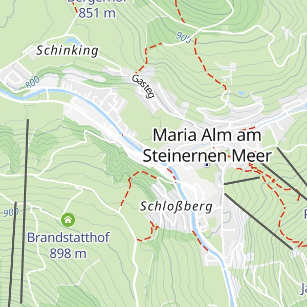 Map of Feuerwehr Maria Alm