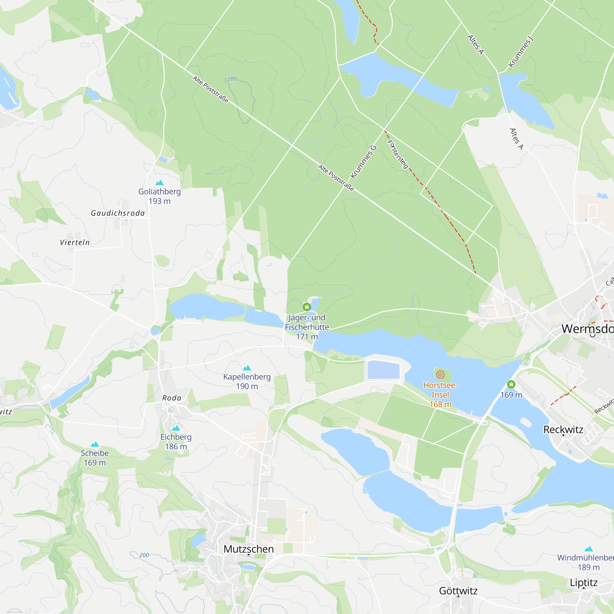 Jäger- und Fischerhütte map