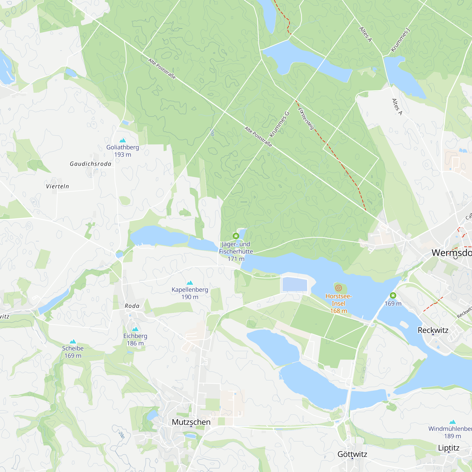 Jäger- und Fischerhütte map