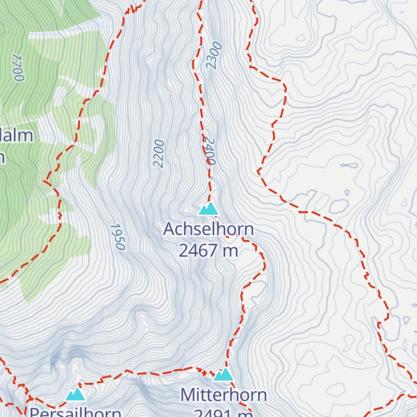 Map of Achselhorn