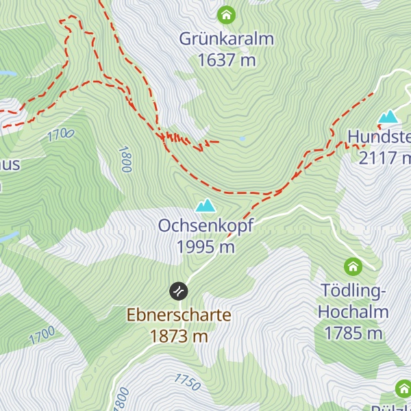 Map of Ochsenkopf