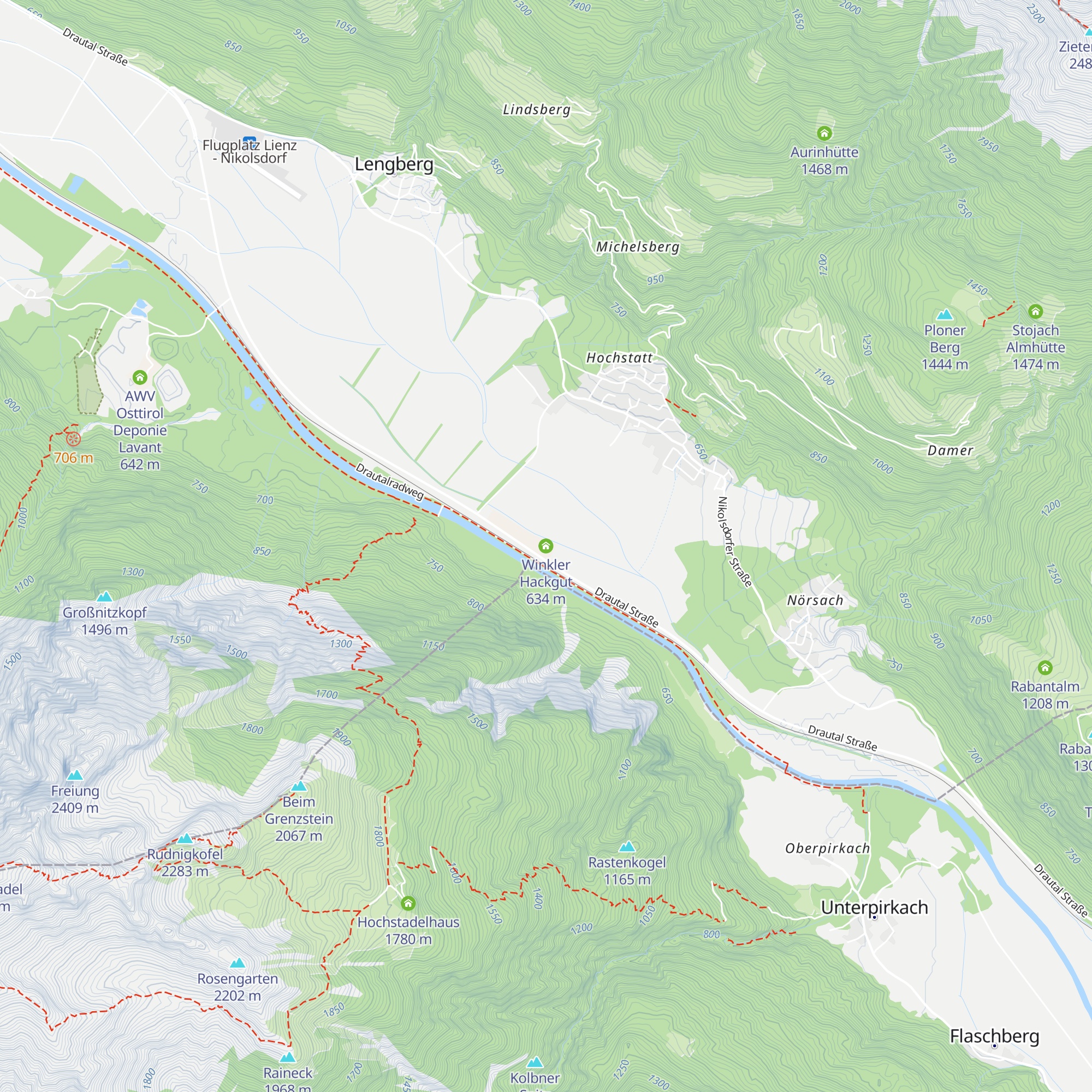 Winkler Hackgut map