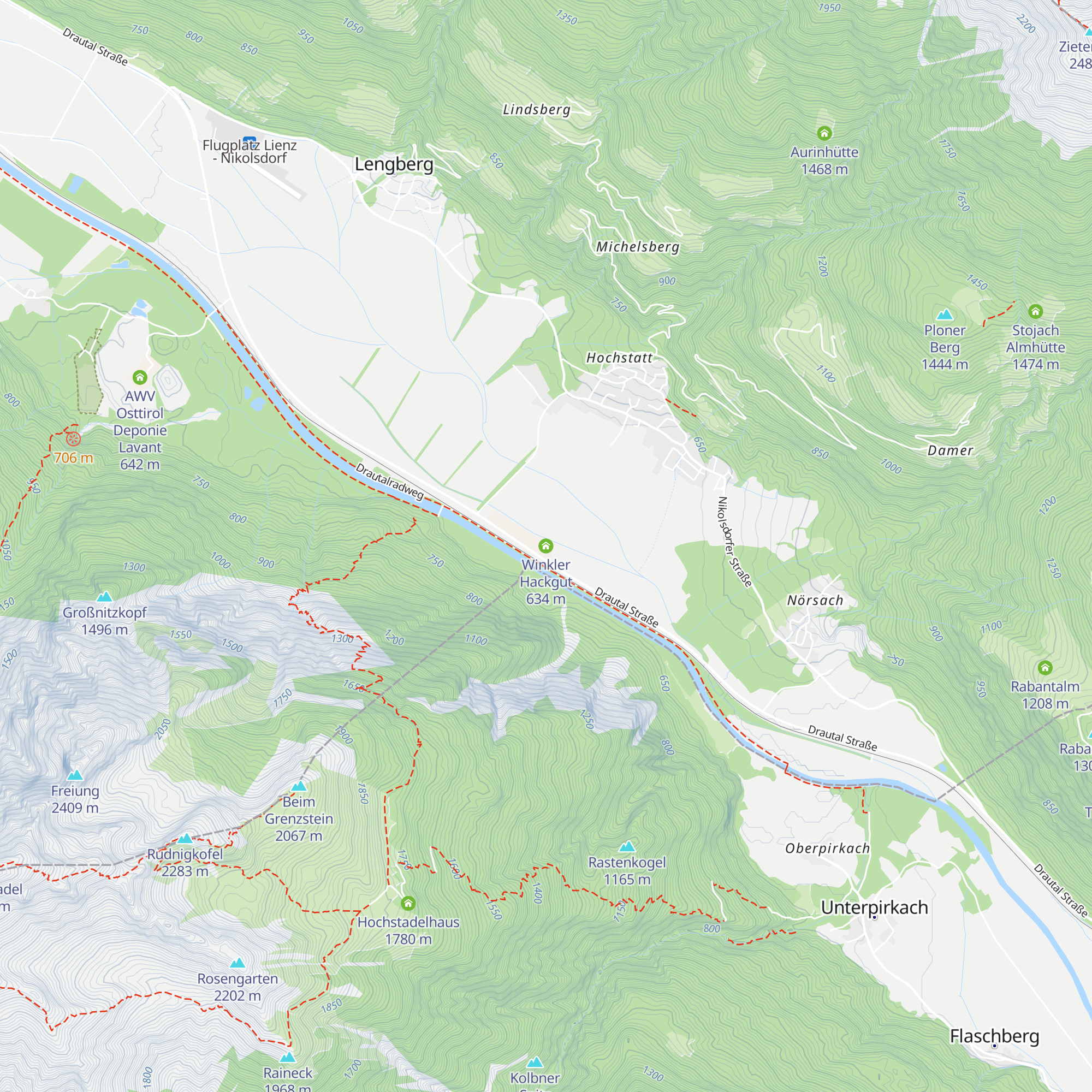 Winkler Hackgut map