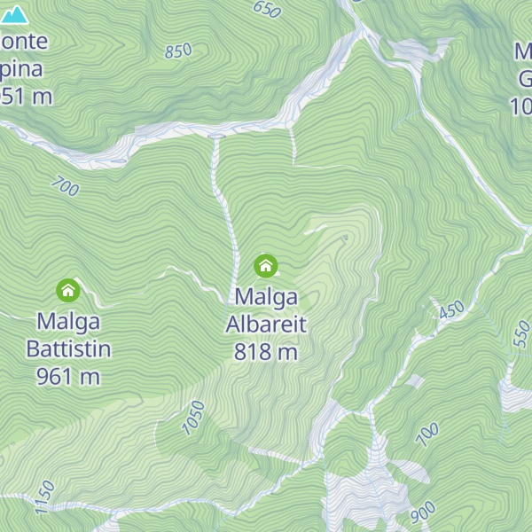 Map of Malga Albareit