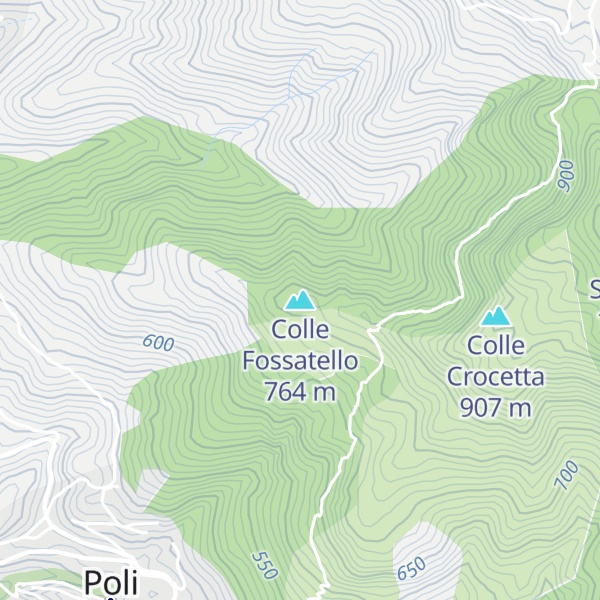 Map of Colle Fossatello