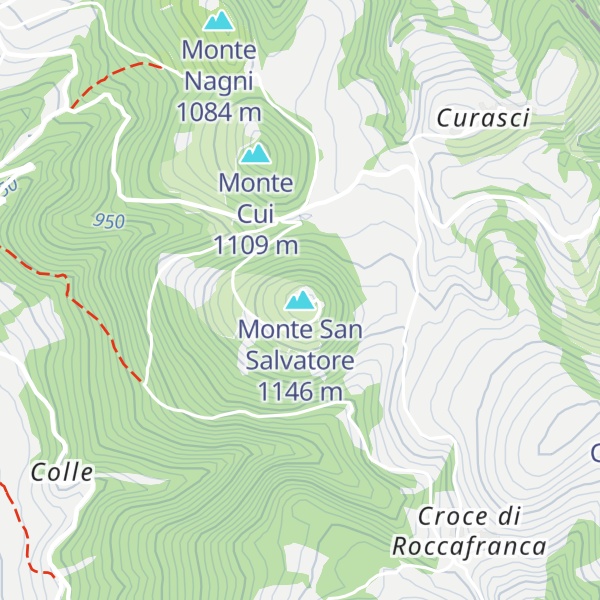 Map of Monte San Salvatore