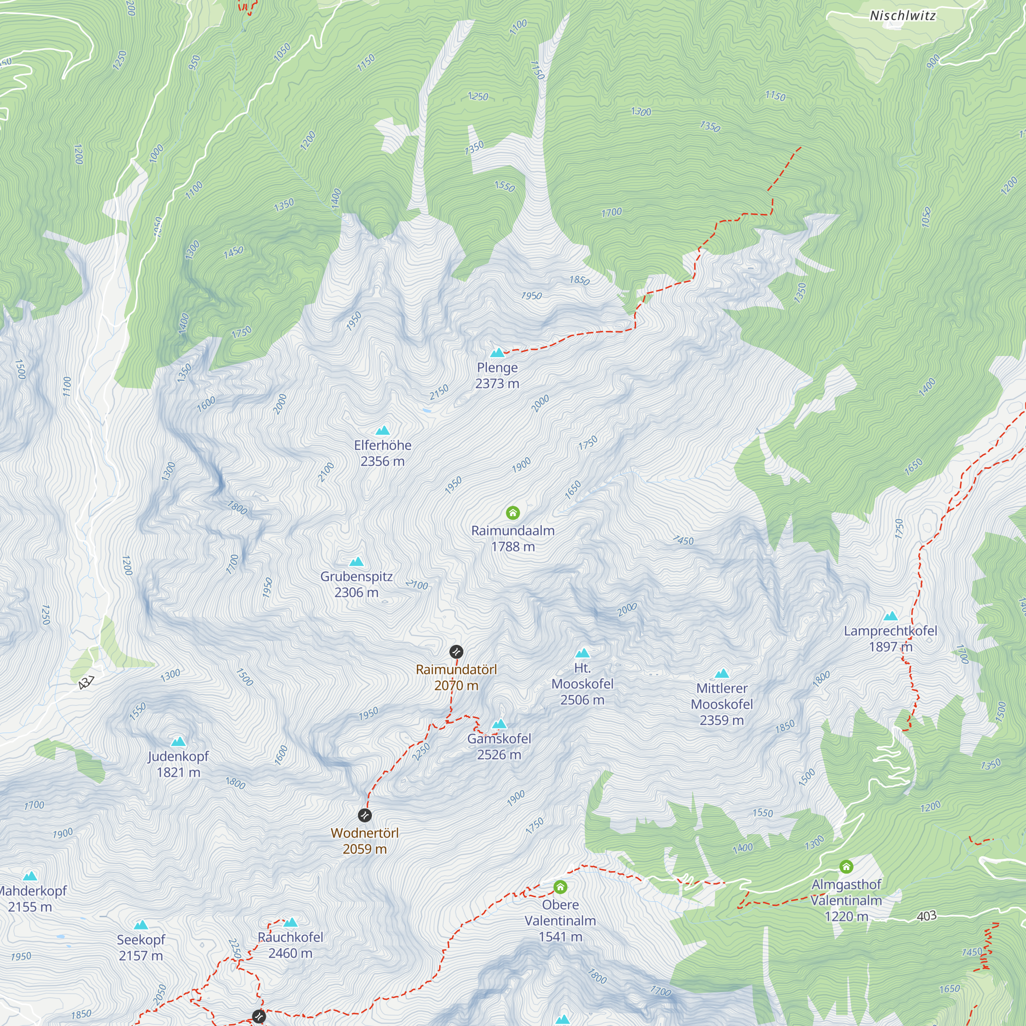 Raimundaalm map