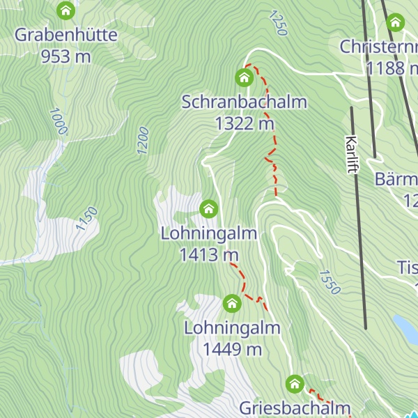 Map of Lohningalm
