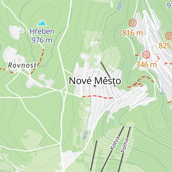 Map of Horská chata Pam