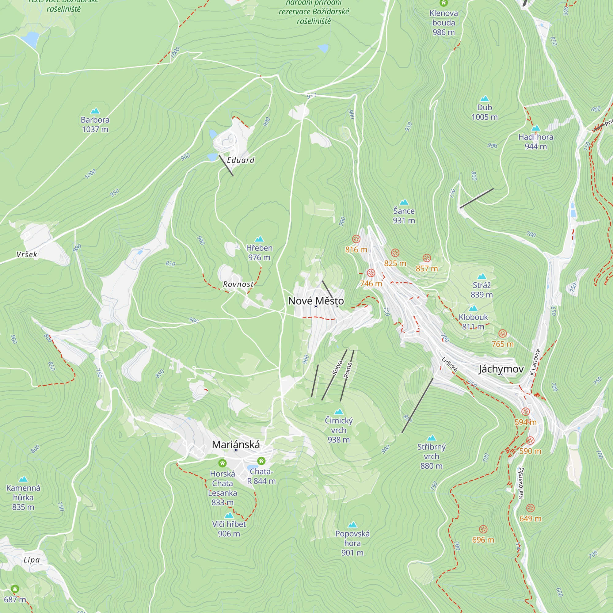 Horská chata Pam map