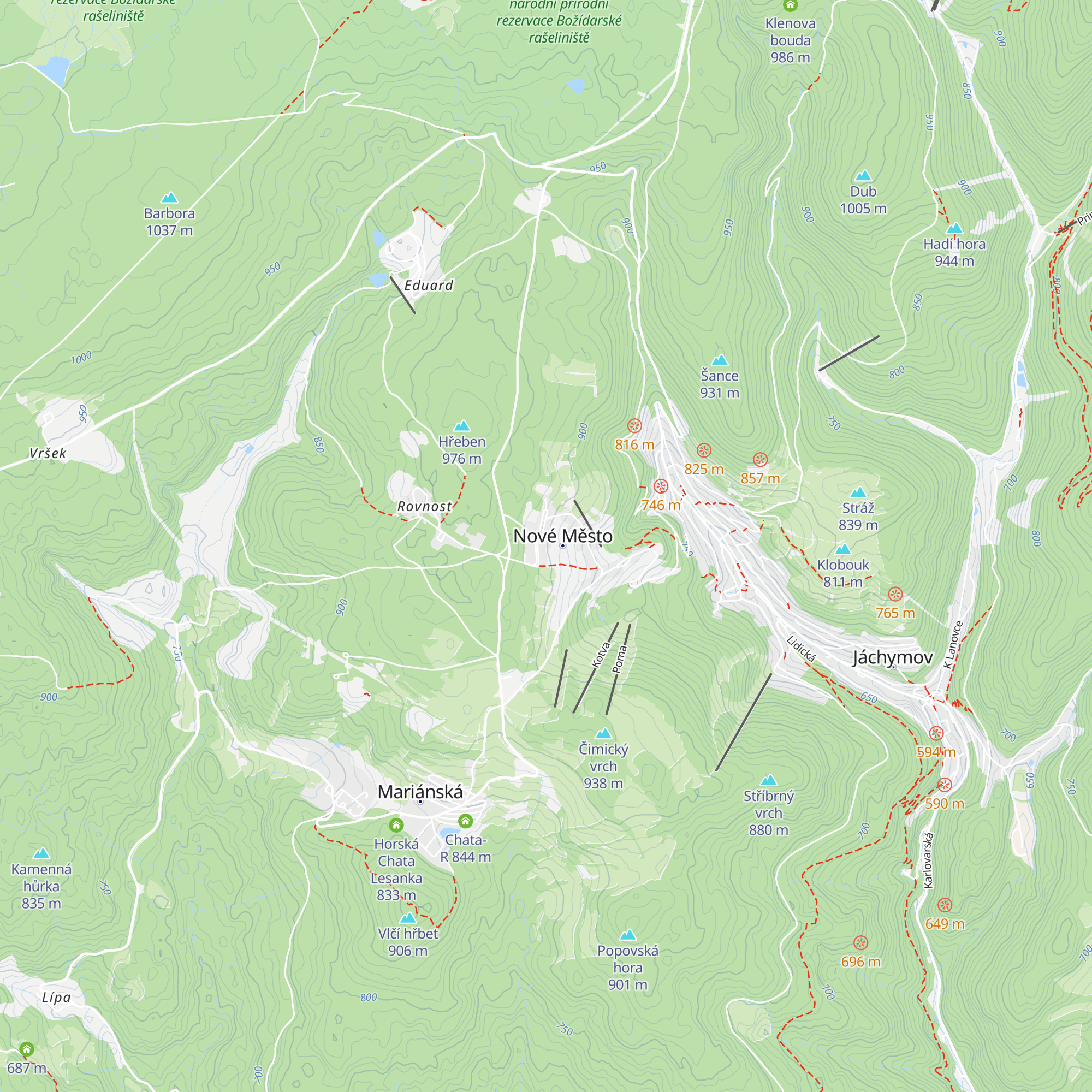 Horská chata Pam map
