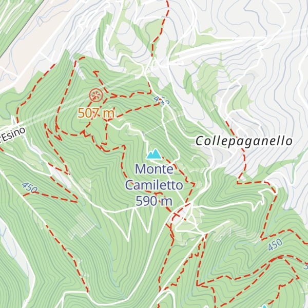Map of Monte Camiletto