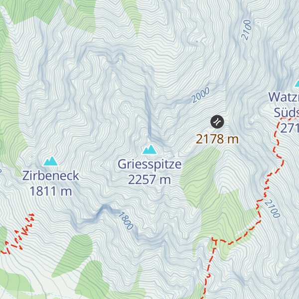 Map of Griesspitze