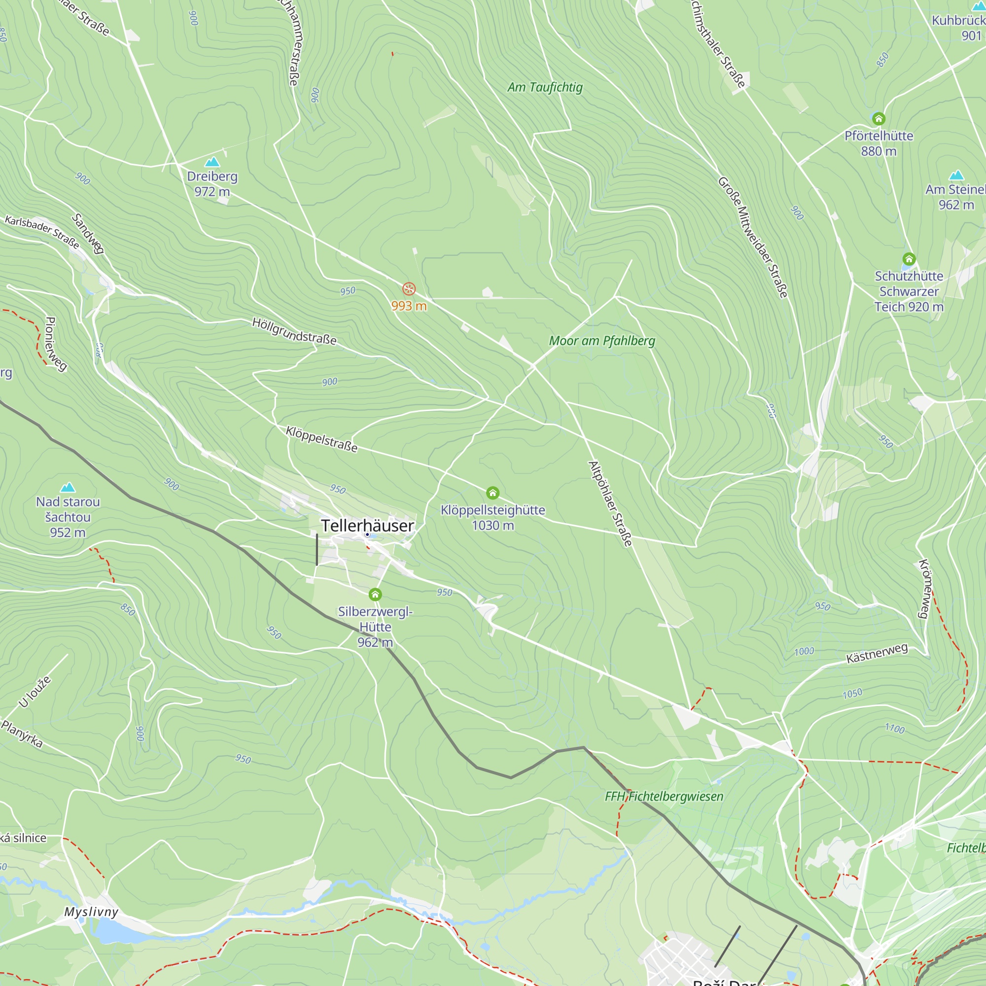 Klöppellsteighütte map