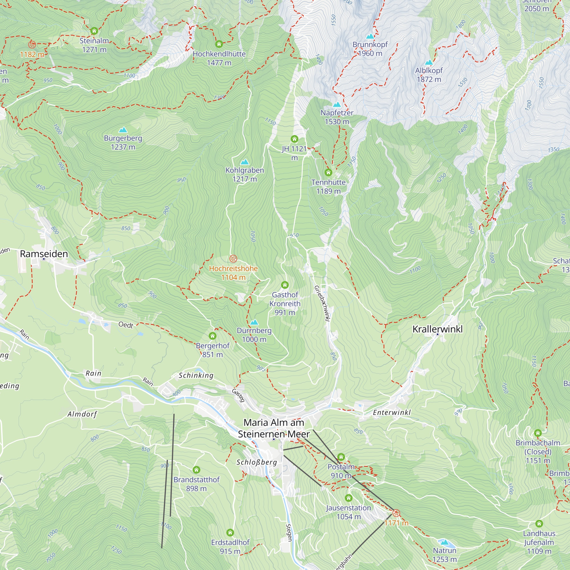 Gasthof Kronreith map