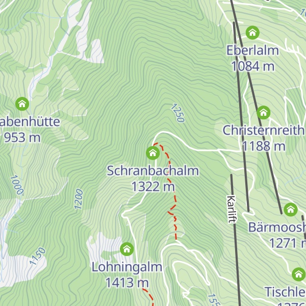 Map of Schranbachalm