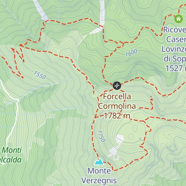 Map of Monte Cormolina