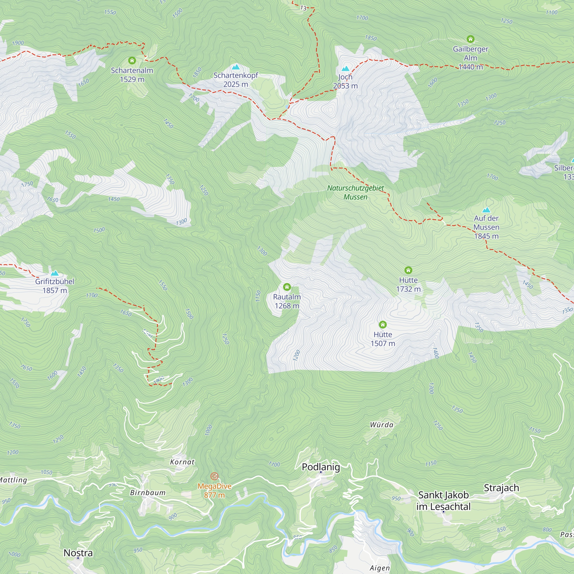 Rautalm map