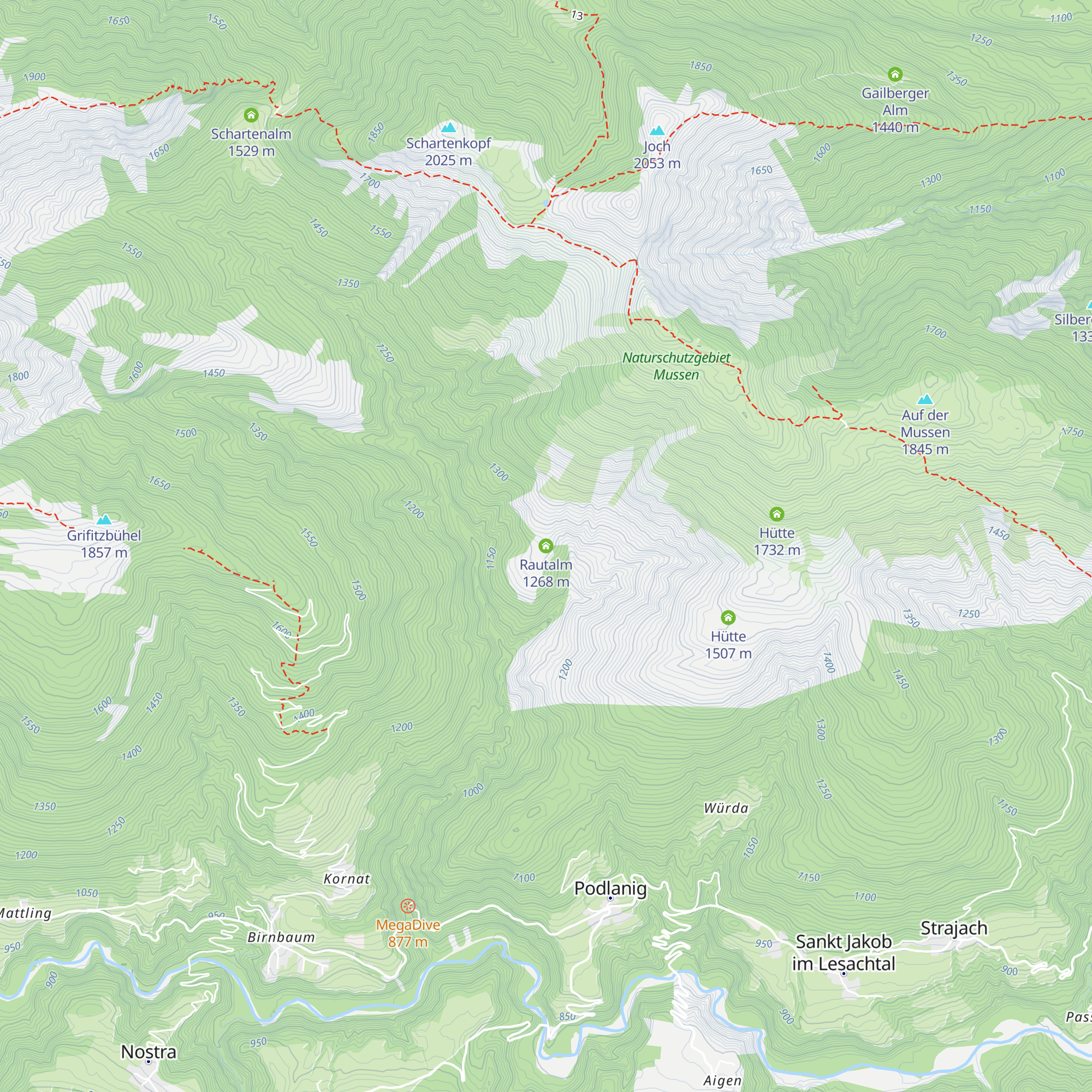 Rautalm map