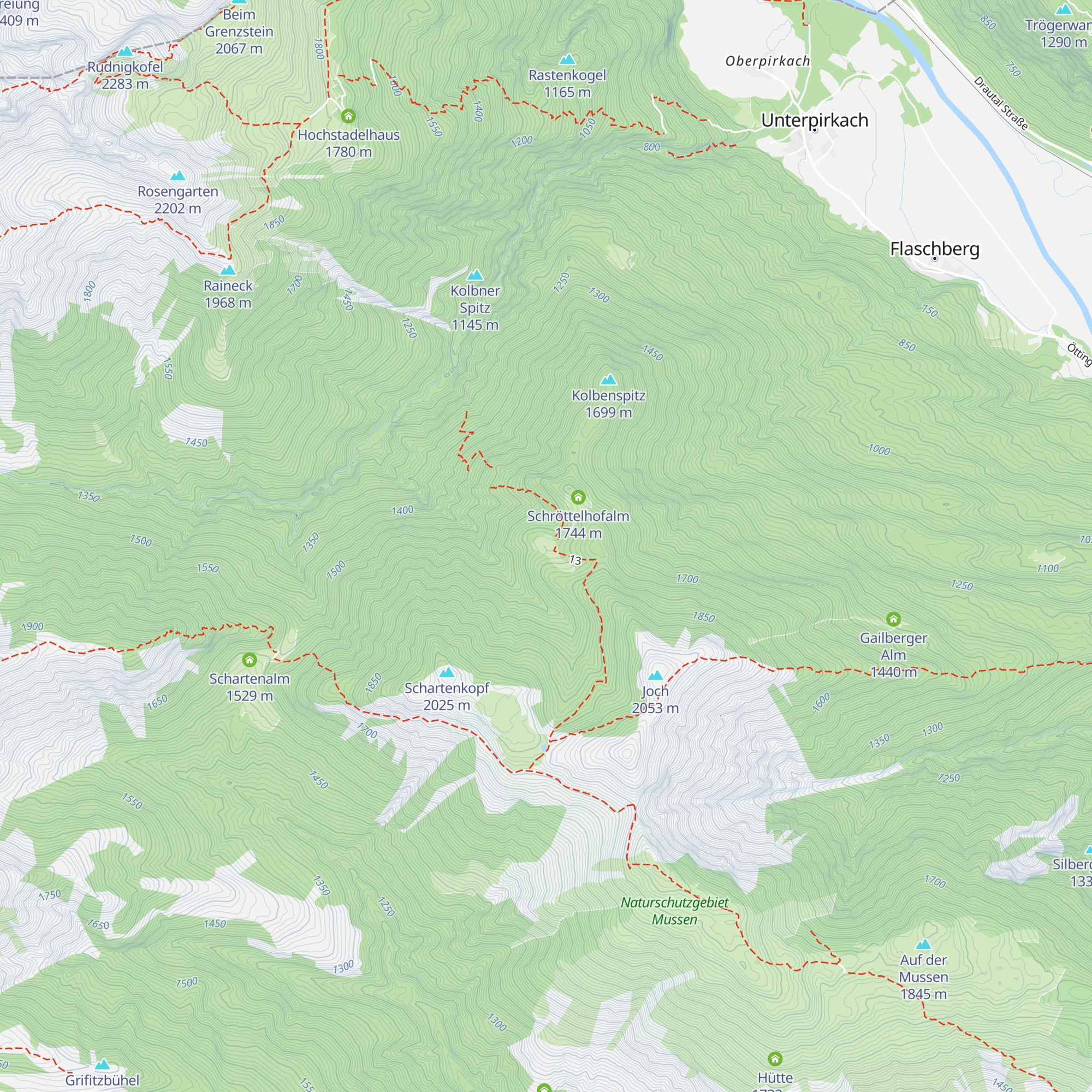 Postmeisteralm map