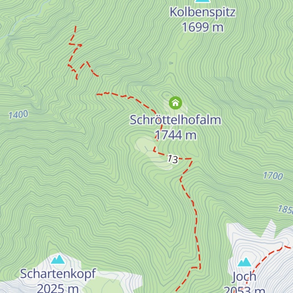 Map of Postmeisteralm