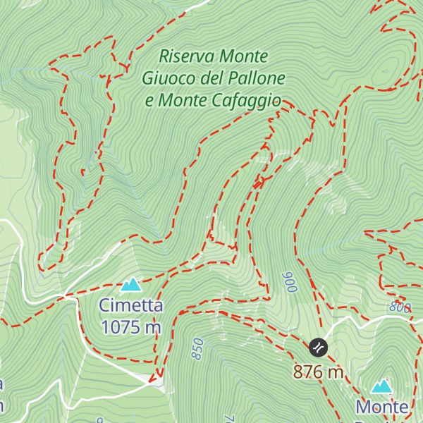 Map of Monte Cafaggio