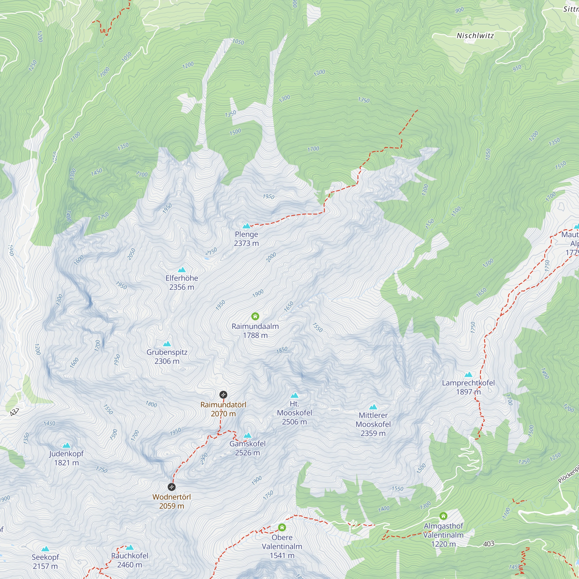 Raimunda hutte map