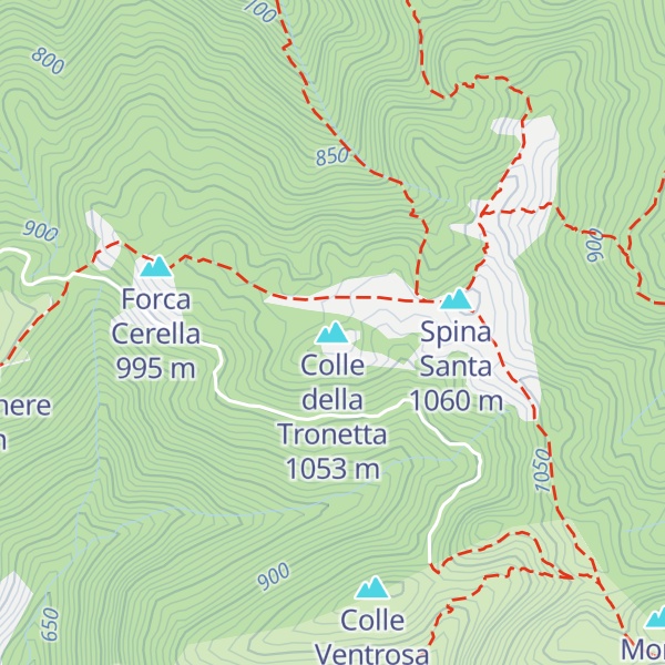 Map of Colle della Tronetta