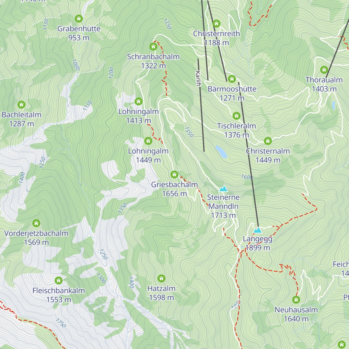 Griesbachalm map