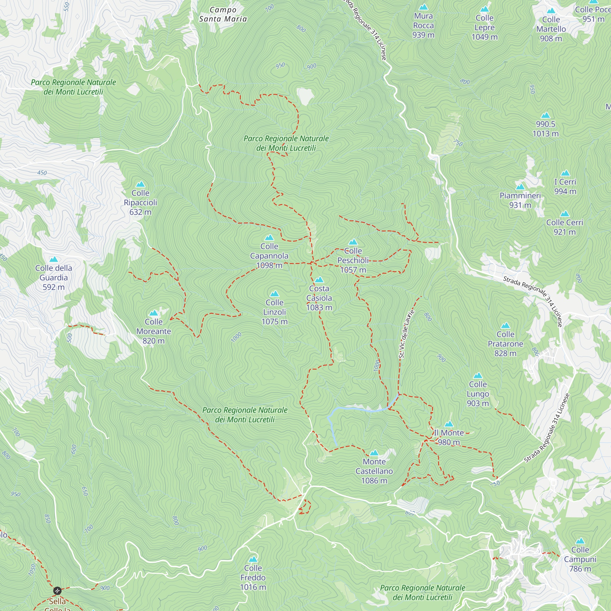 Colle Linzoli map