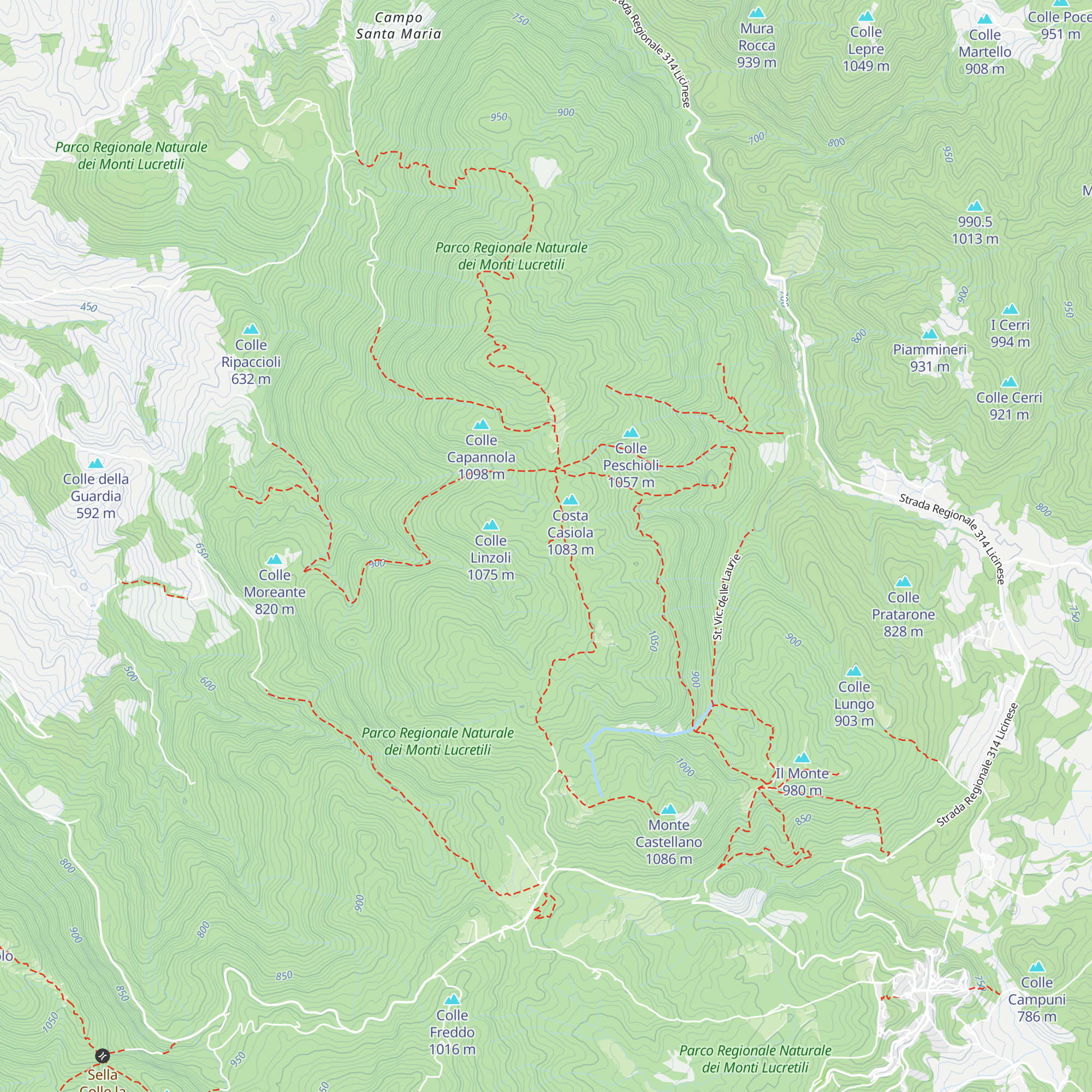 Colle Linzoli map