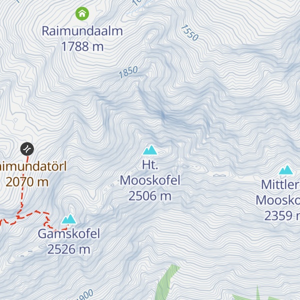 Map of Ht. Mooskofel