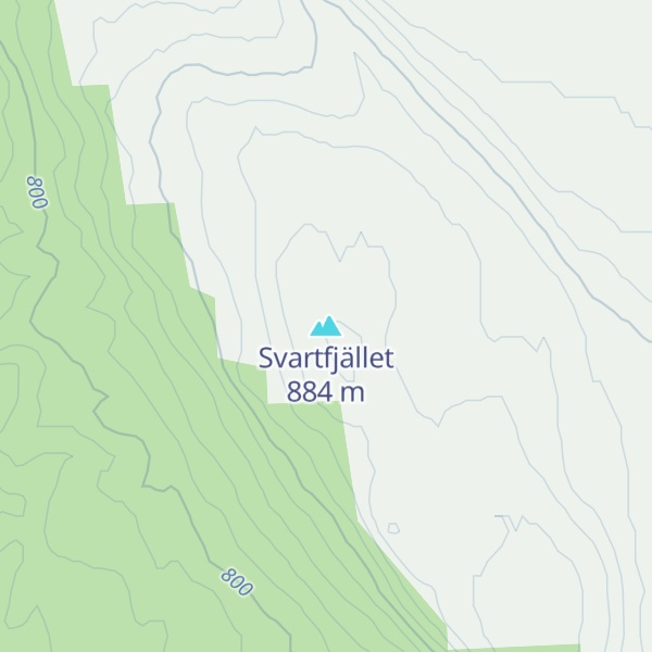 Map of Svartfjället