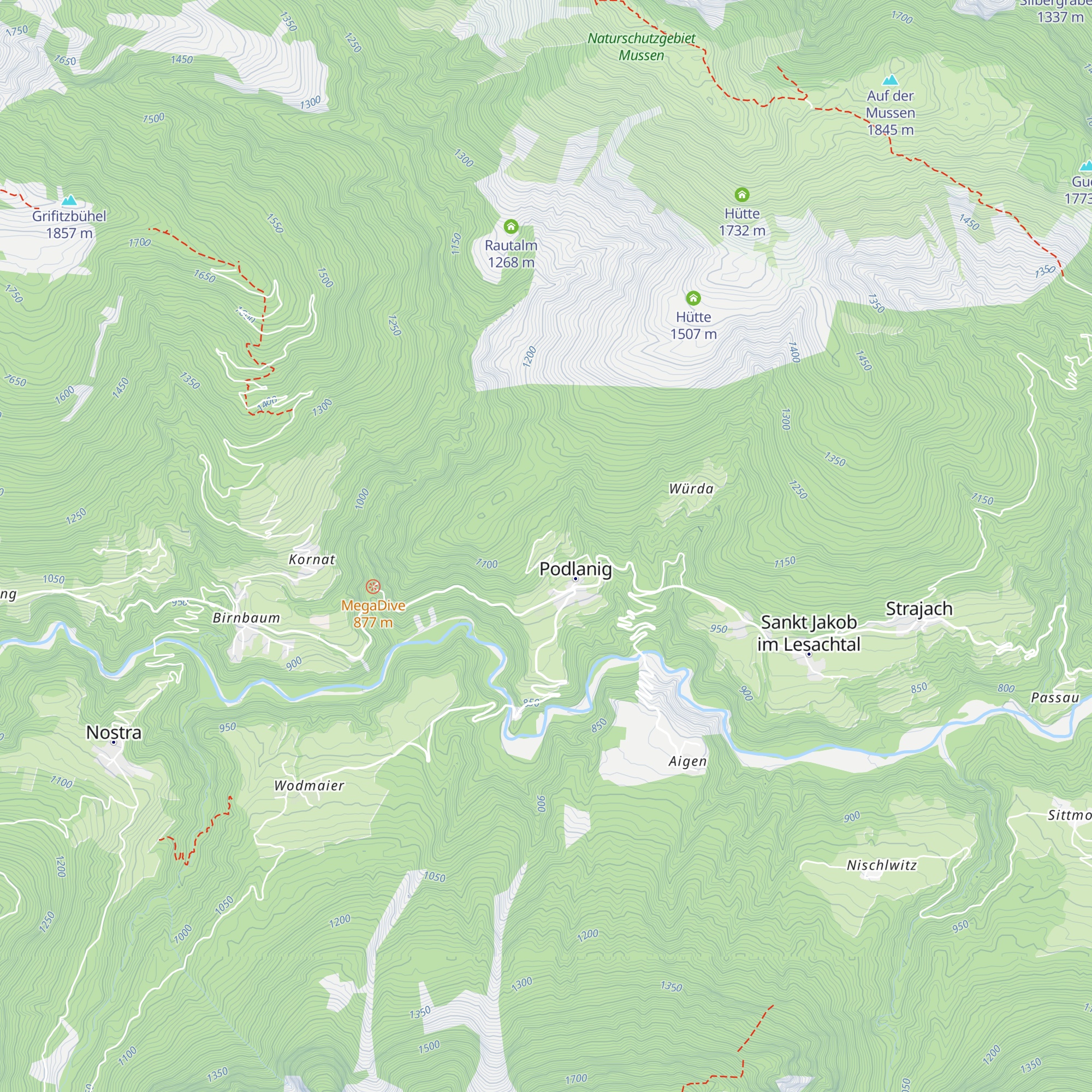 Alpenhof Strenge map