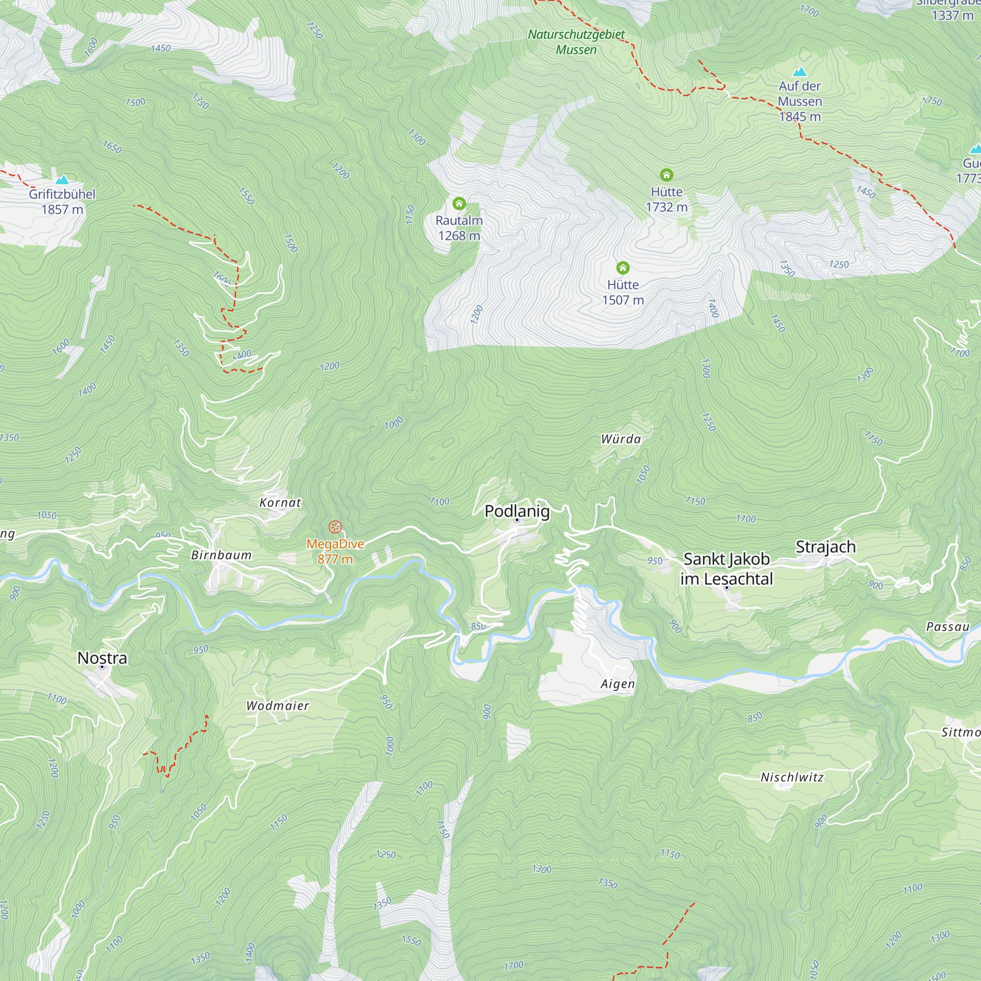 Alpenhof Strenge map