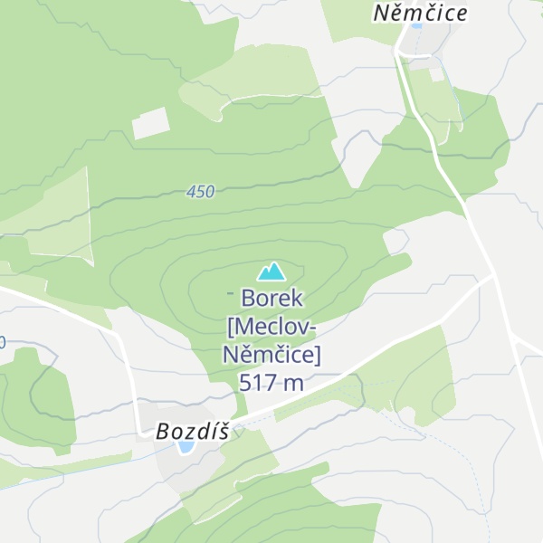 Map of Borek [Meclov-Němčice]