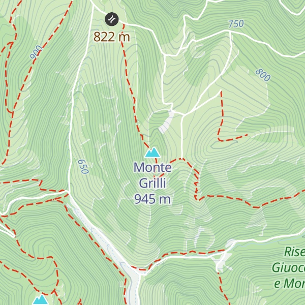 Map of Monte Grilli