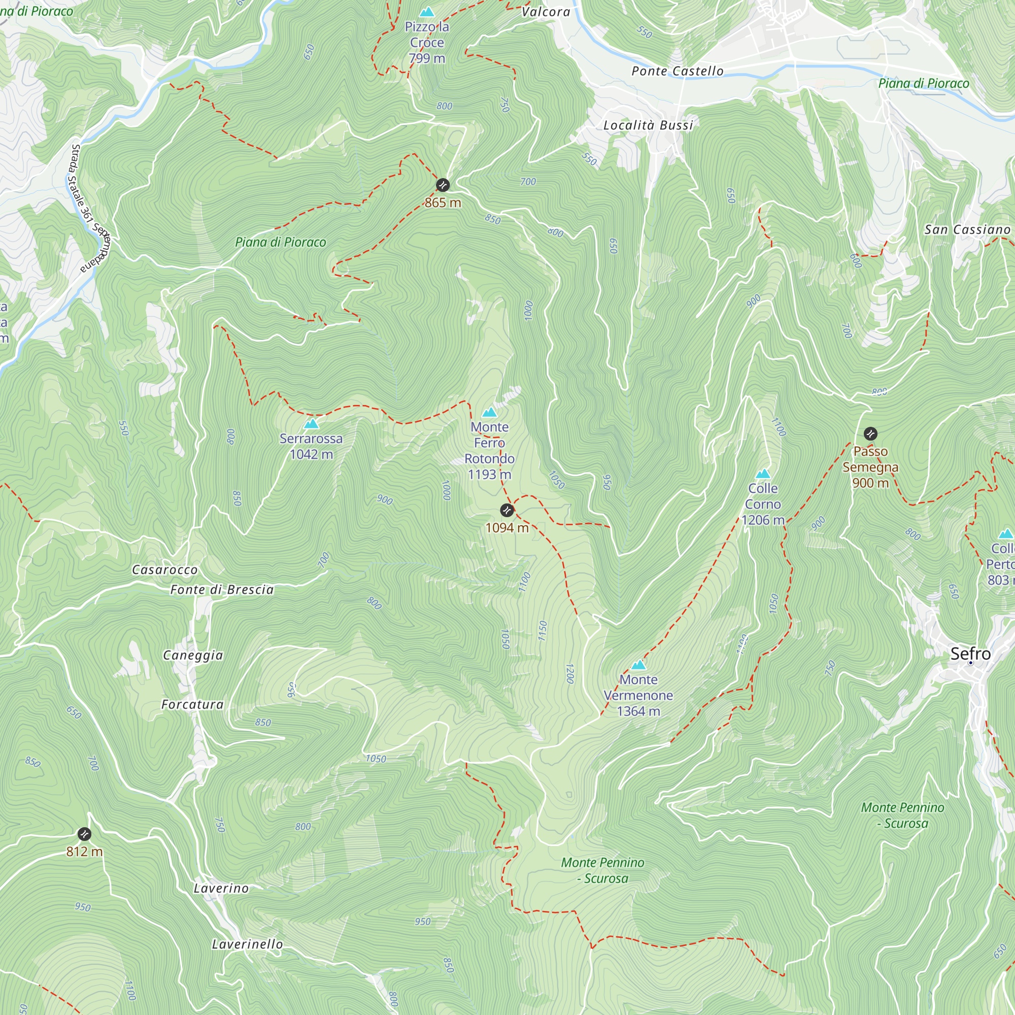 Rifugio map