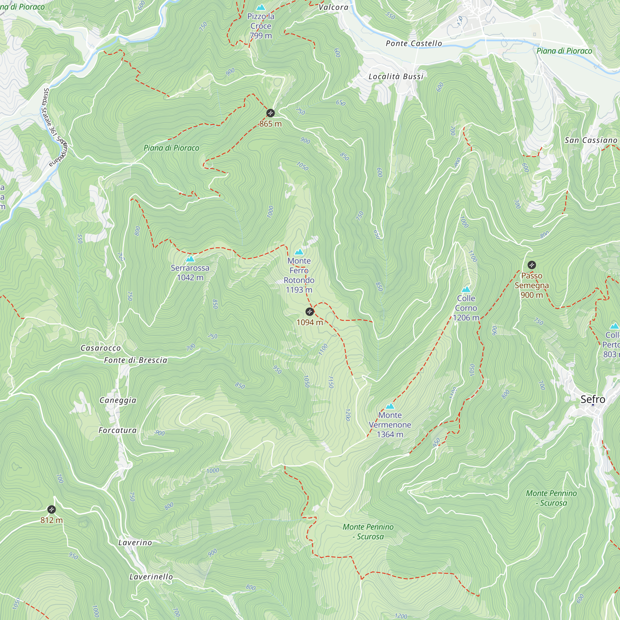 Rifugio map
