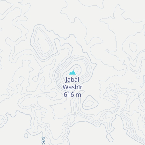 Map of Jabal Washīr