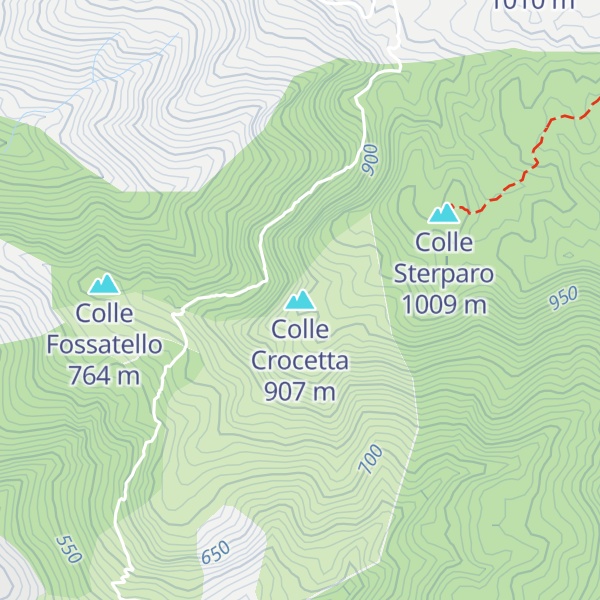 Map of Colle Crocetta