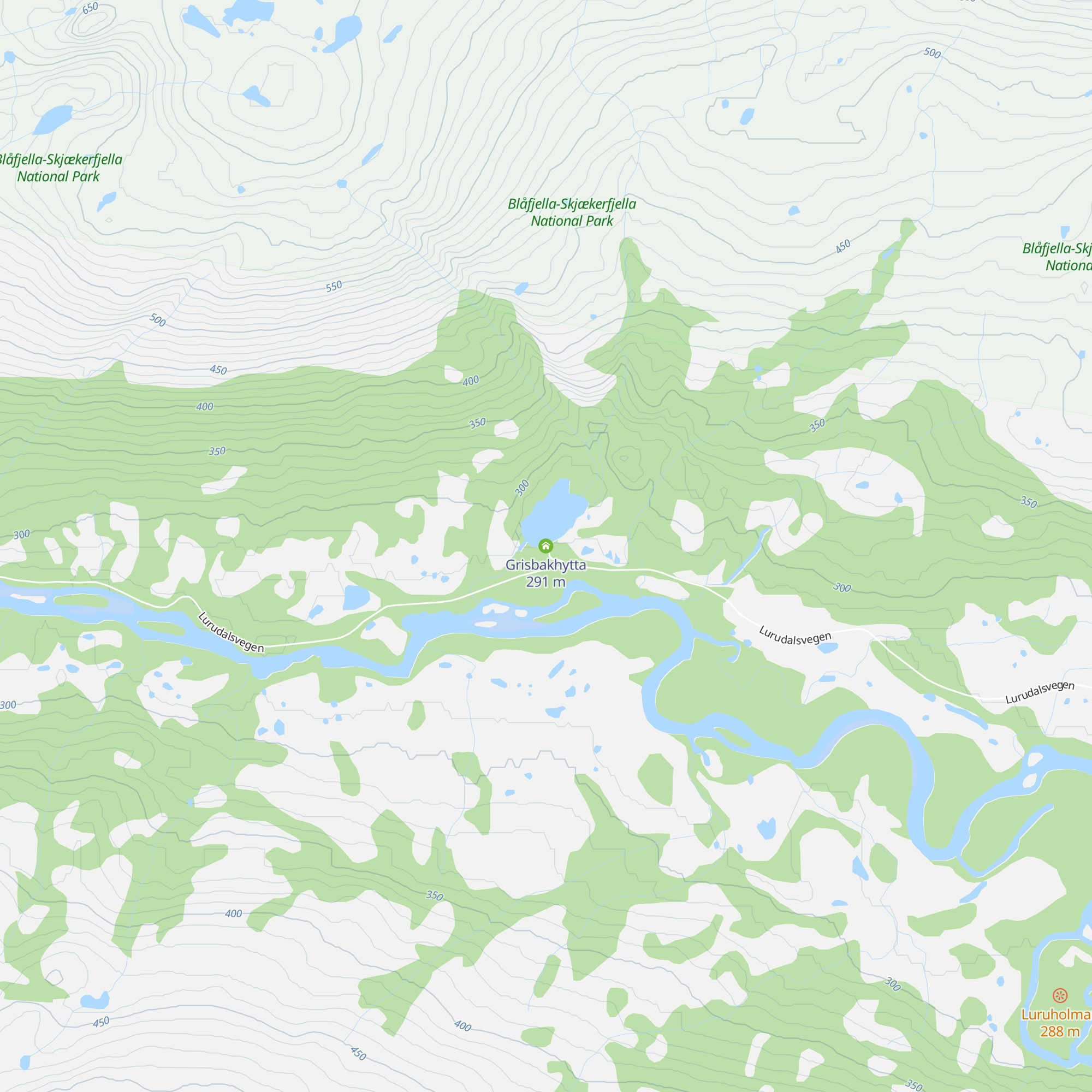 Grisbakhytta map