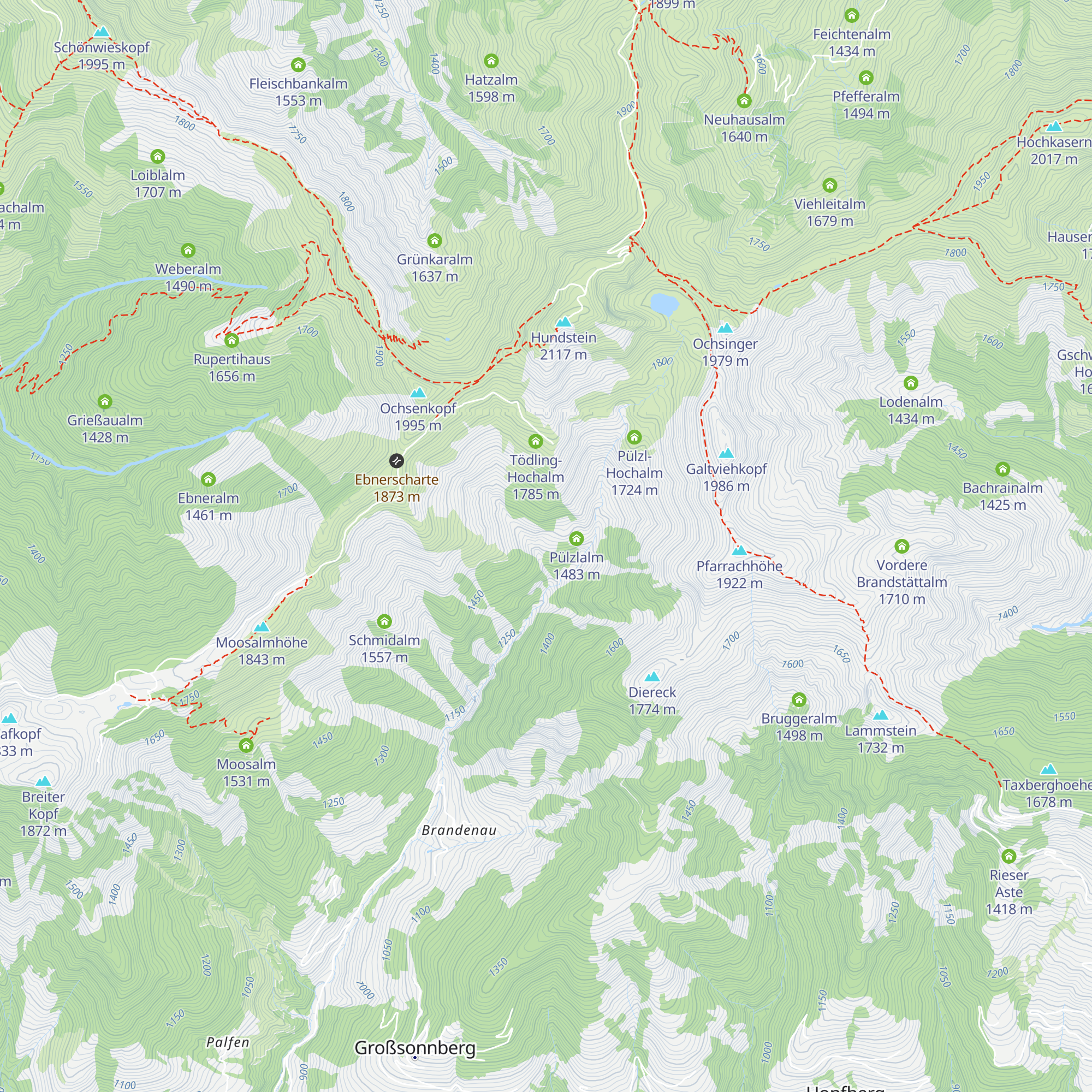 Tödlingalm map